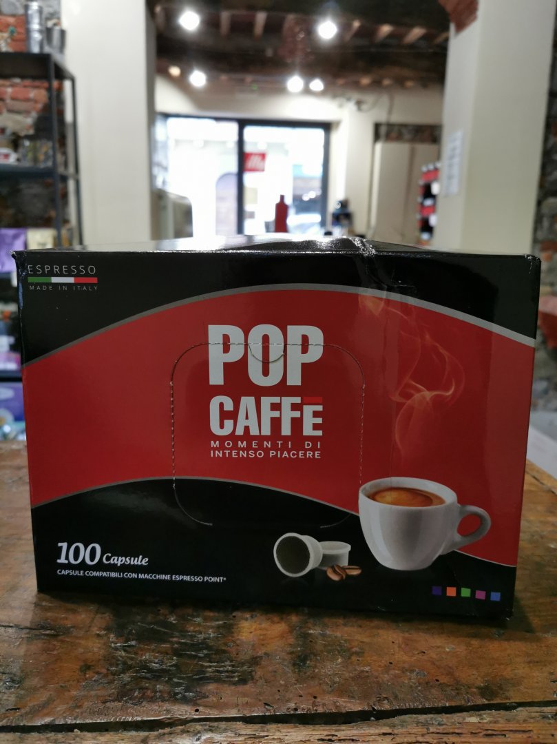 Scatola 100 capsule compatibili lavazza a modo mio - Pop Caffè Lucca -  Townforyou - Fai acquisti e prenota eventi vicino a te