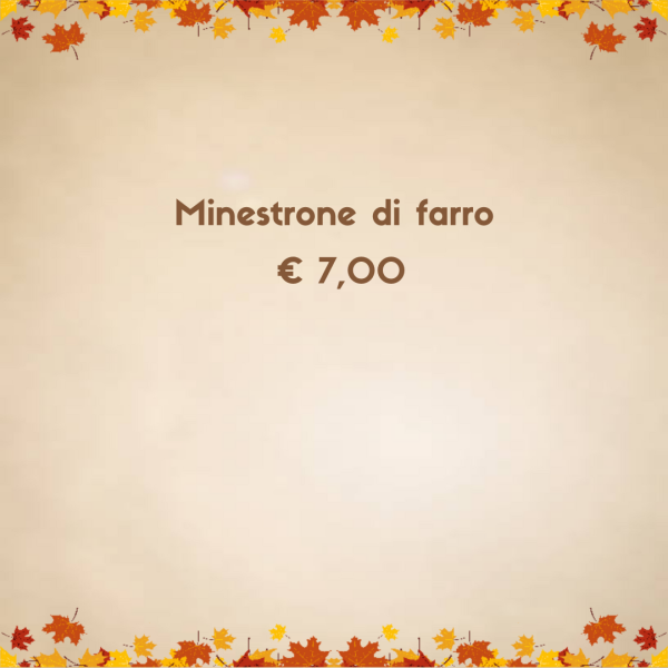 MINESTRONE DI FARRO 