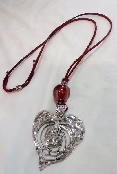 COLLANA CERAMICA E ZAMA - CUORE