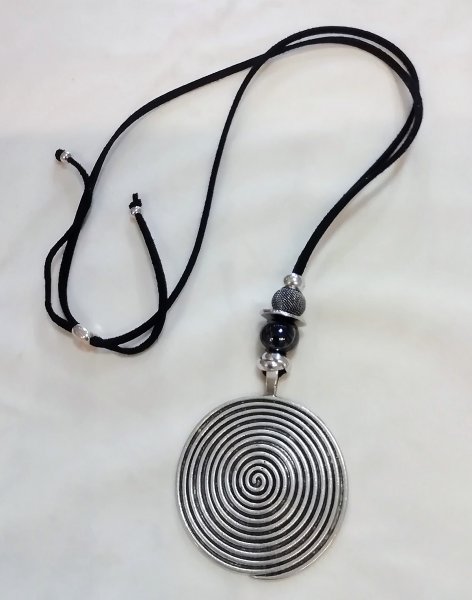 COLLANA CERAMICA E ZAMA - SPIRALE - SCURA